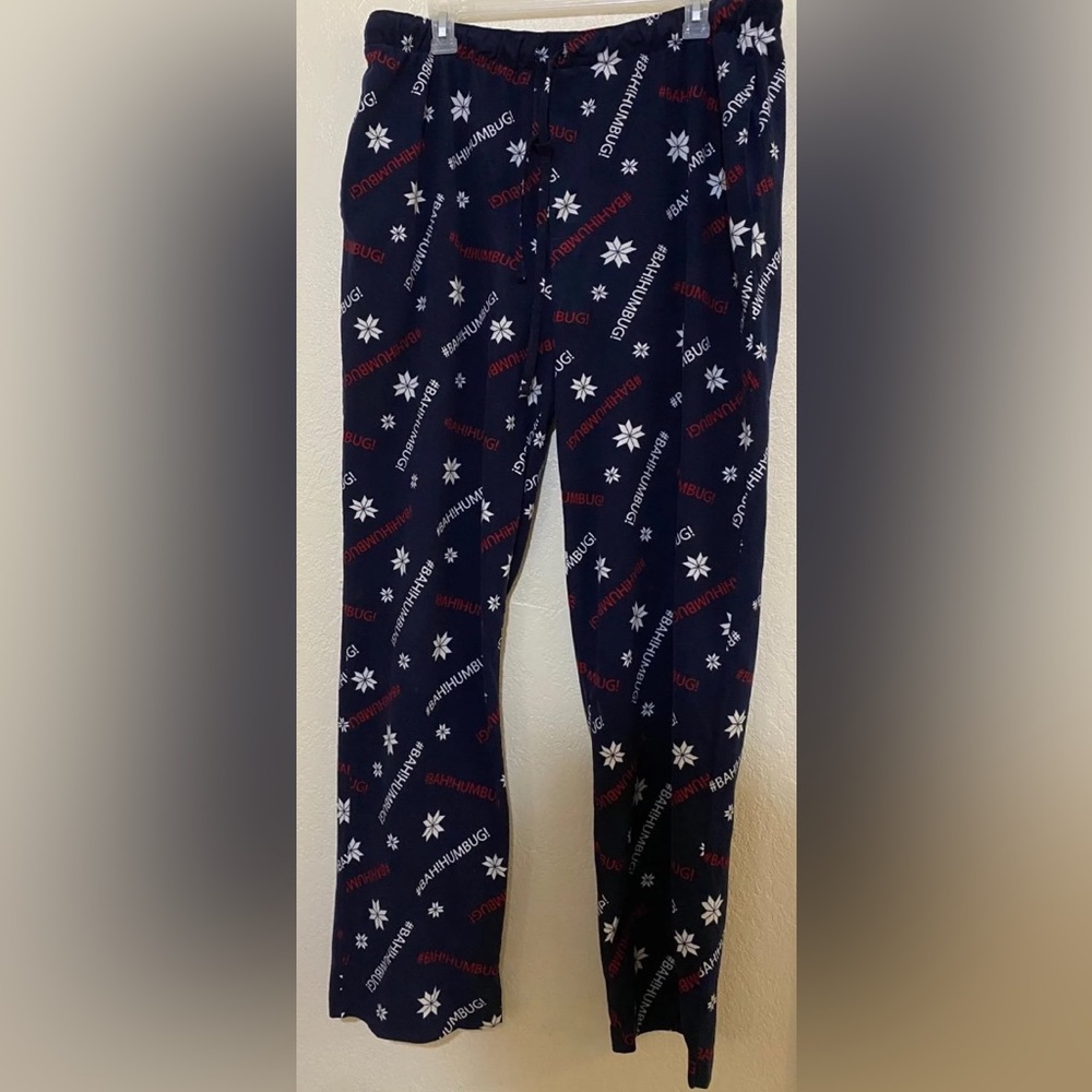 Club Room Bahhumbug Christmas Scrooge Lounge Sleep Pants XL